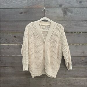 babaa cardigan no18 natural - one size